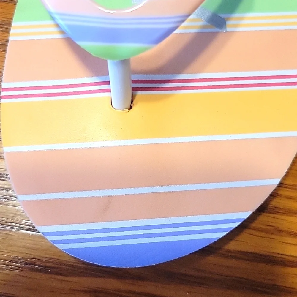 Roxy Kids Flip Flops - Multicolor Stripes - Picture 6 of 6